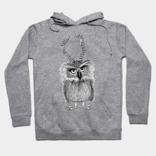 owl with horn Hoodie